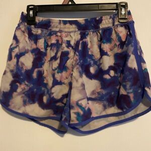 Champion Women's Blue Tie-Dye Athletic Shorts